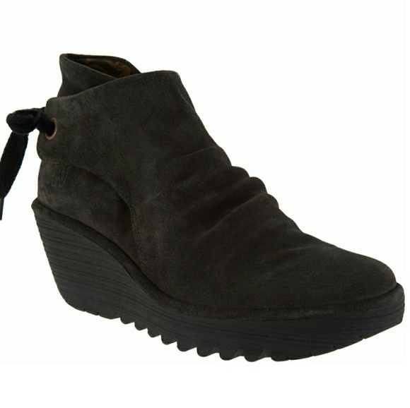 FLY London Women Sueade Ankle Boots - Picture 5 of 8